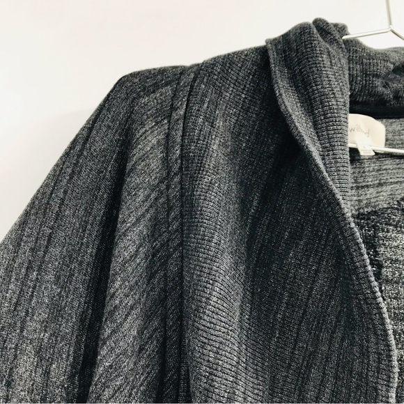 Wilfred Cardigan Diderot Open Front Marled Grey Size Small - Picture 2 of 6